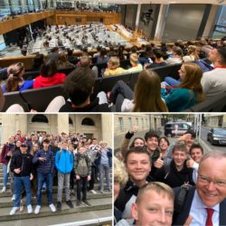 09B und 09D besuchen Niedersächsischen Landtag